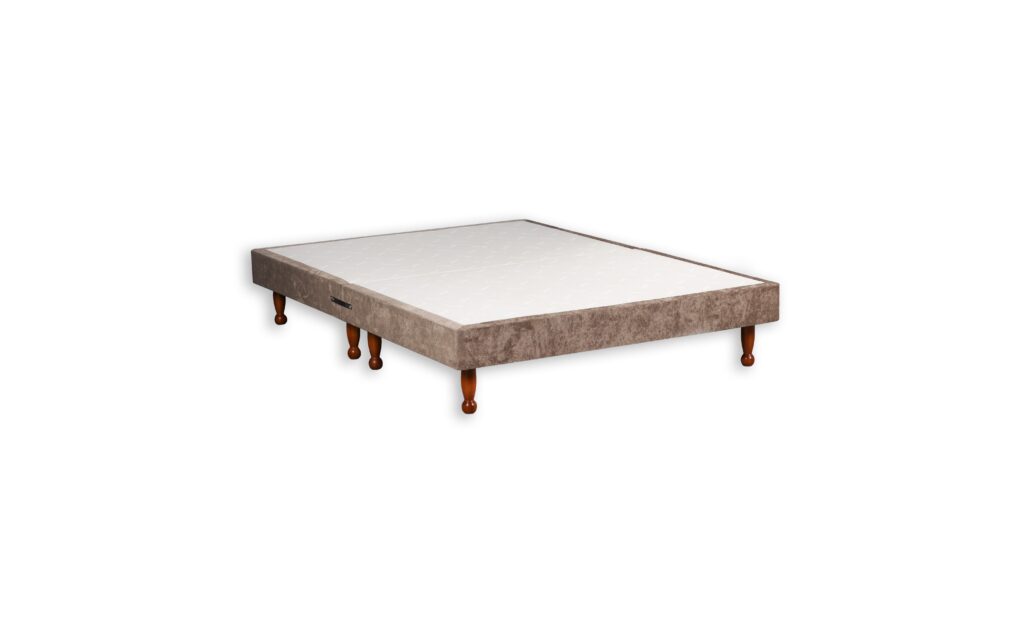 Platform Top Divan Bed Base on Skittle Wooden Legs